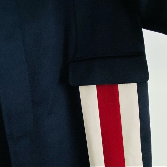 Gucci Stripe-trimmed Cashmere And Wool-blend Coat - Picture 10 of 15